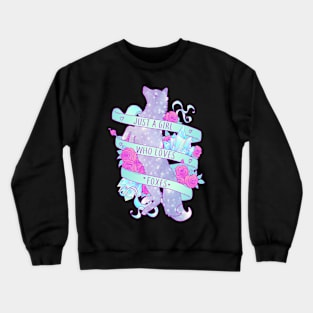 Just A Girl Who Loves Foxes Crewneck Sweatshirt